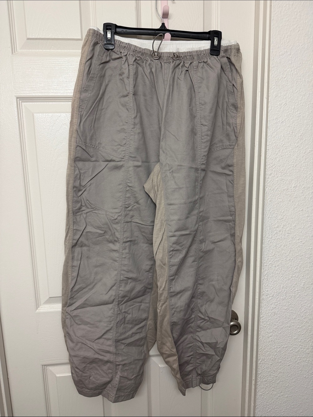 Daily practice anthropologie Casual Drawstring Pants in Light Gray